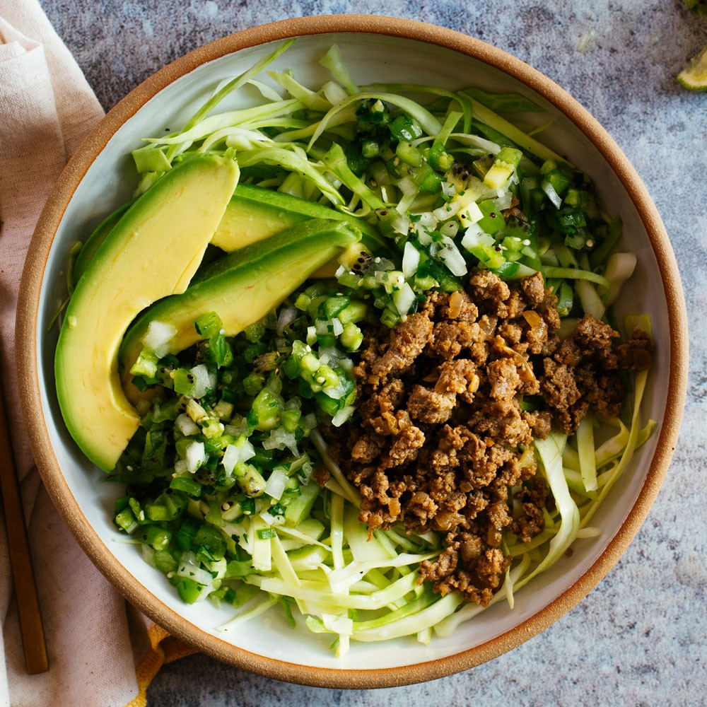 Applegate Whole30 Green Goodness Turkey Taco Bowl Recipe